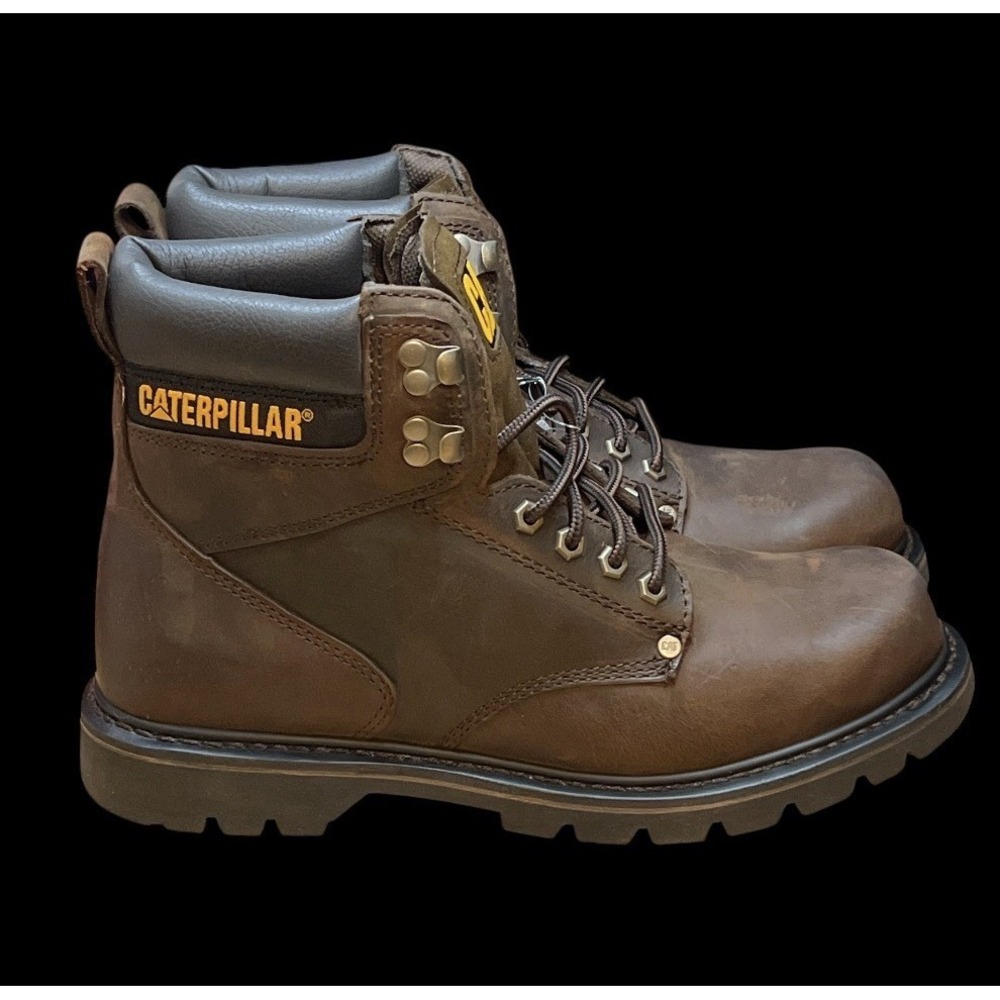 Size 11.5 -‎ CAT Mens Second Shift 6" Dark Brown Leather Work Boots